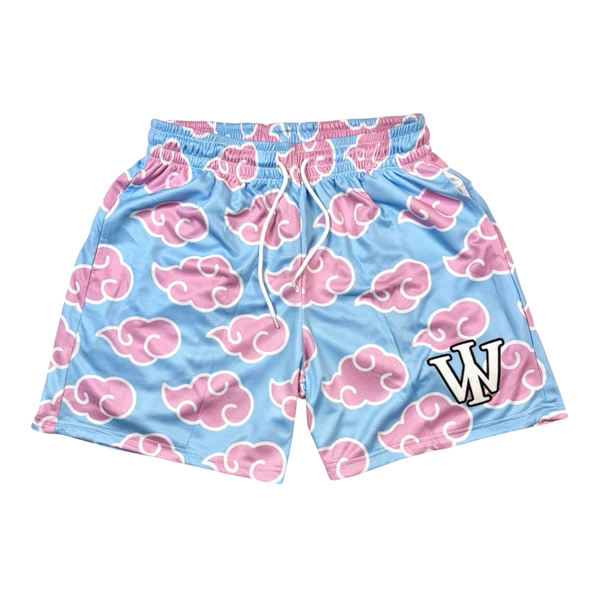 PINK & BLUE CLOUD REVERSIBLE SHORTS