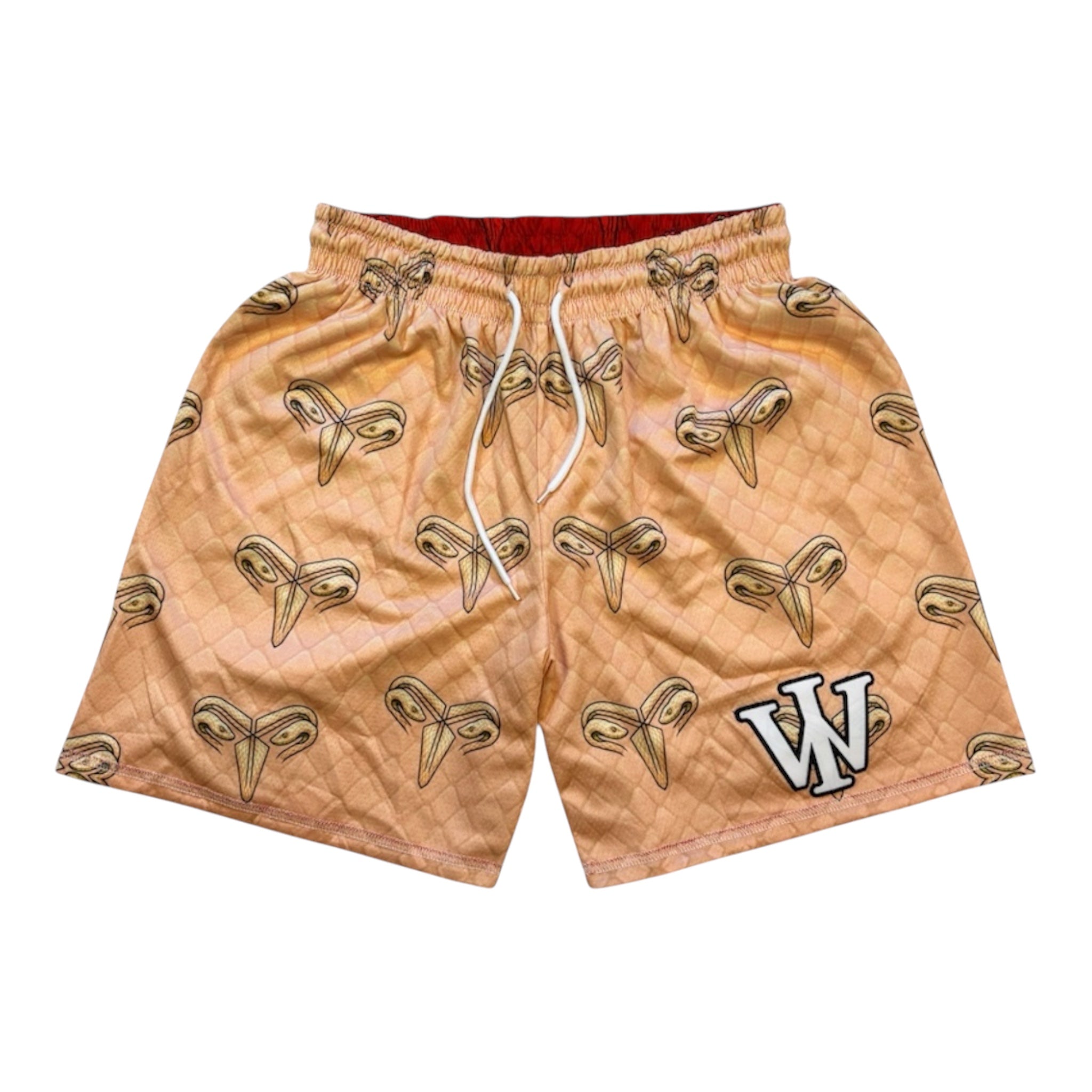RED & DESERT MAMBA REVERSIBLE SHORTS