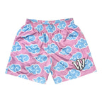 PINK & BLUE CLOUD REVERSIBLE SHORTS