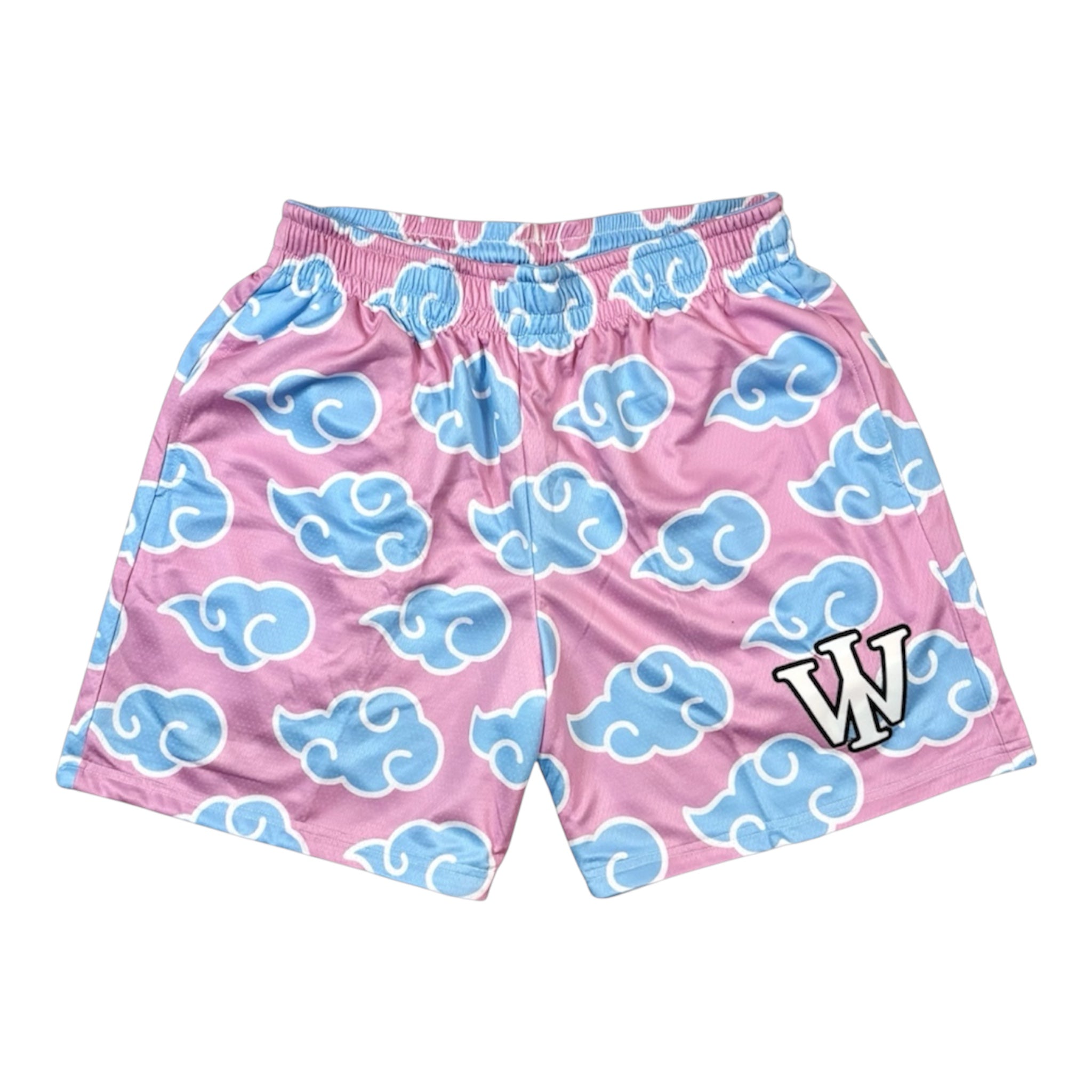 PINK & BLUE CLOUD REVERSIBLE SHORTS