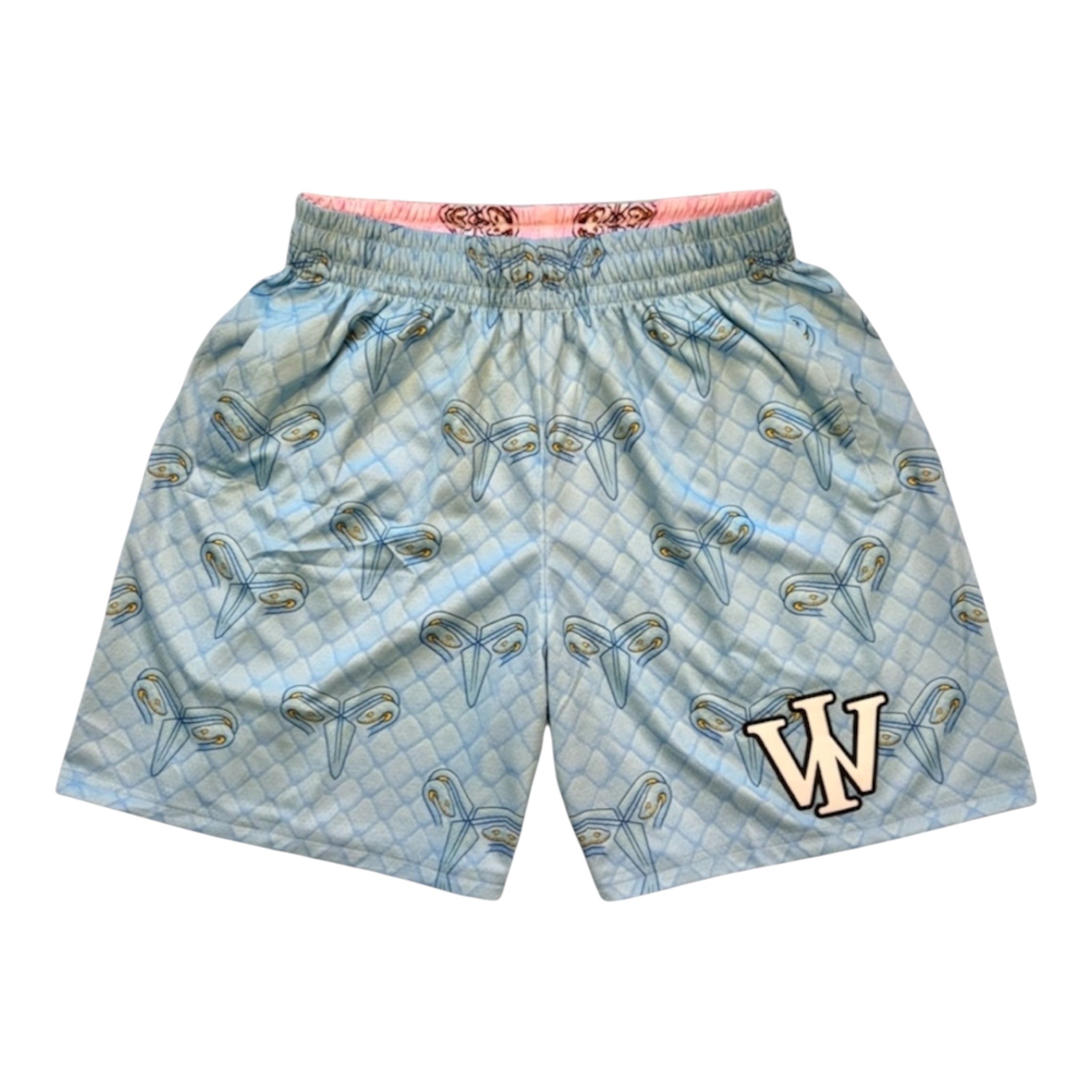 PINK & BLUE MAMBA REVERSIBLE SHORTS