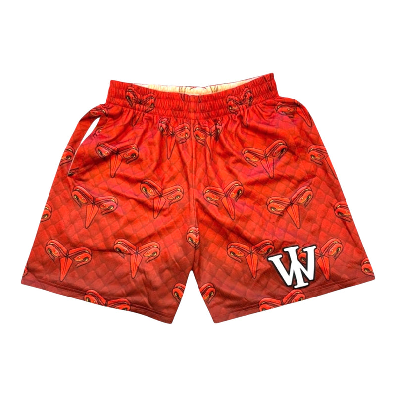 RED & DESERT MAMBA REVERSIBLE SHORTS