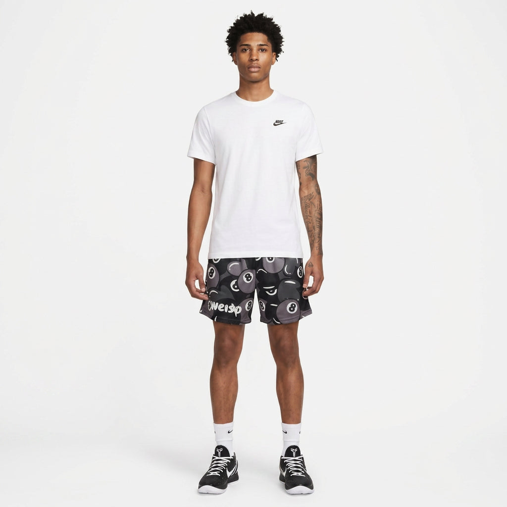 BLACK 8 BALL SHORTS