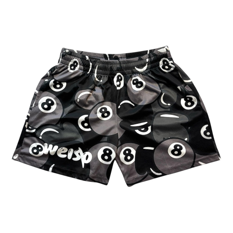 BLACK 8 BALL SHORTS