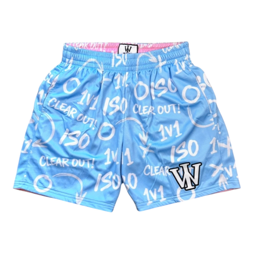 BLUE & PINK ISO REVERSIBLE SHORTS