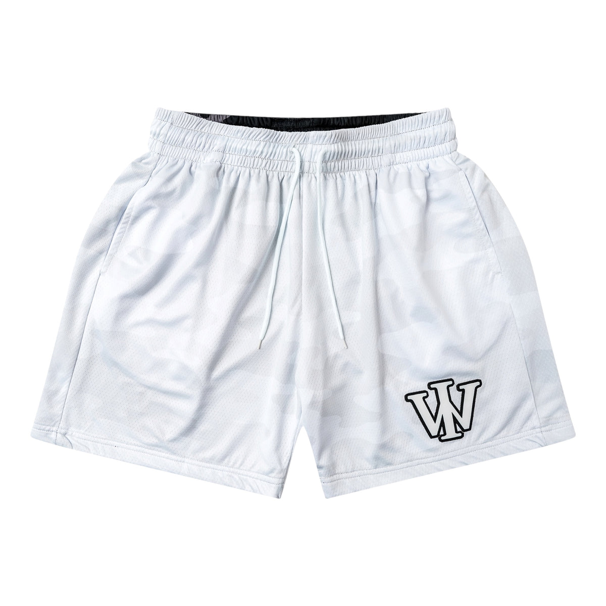 BLACK & WHITE CAMO REVERSIBLE SHORTS