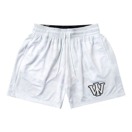 BLACK & WHITE CAMO REVERSIBLE SHORTS