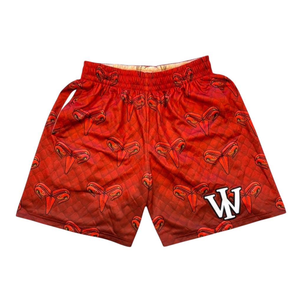 RED & DESERT MAMBA REVERSIBLE SHORTS