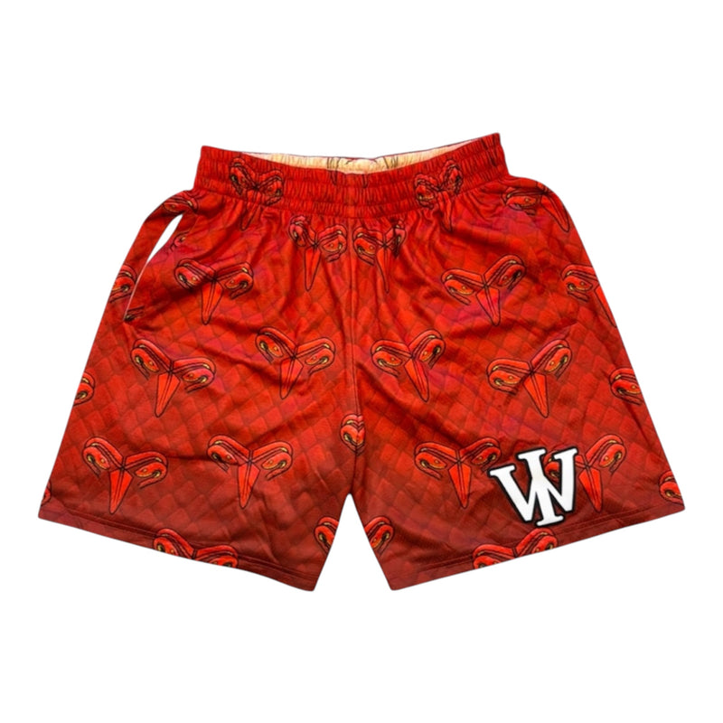 RED & DESERT MAMBA REVERSIBLE SHORTS