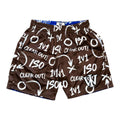 BROWN & DARK BLUE ISO REVERSIBLE SHORTS