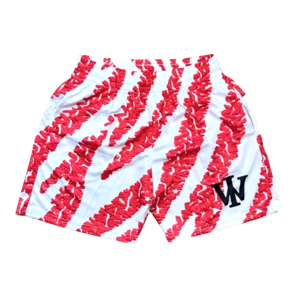 CRIMSON STRIPE SHORTS