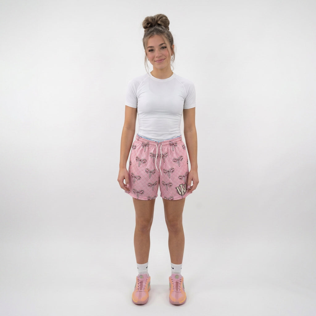 PINK & BLUE MAMBA REVERSIBLE SHORTS