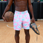 PINK & BLUE CLOUD REVERSIBLE SHORTS