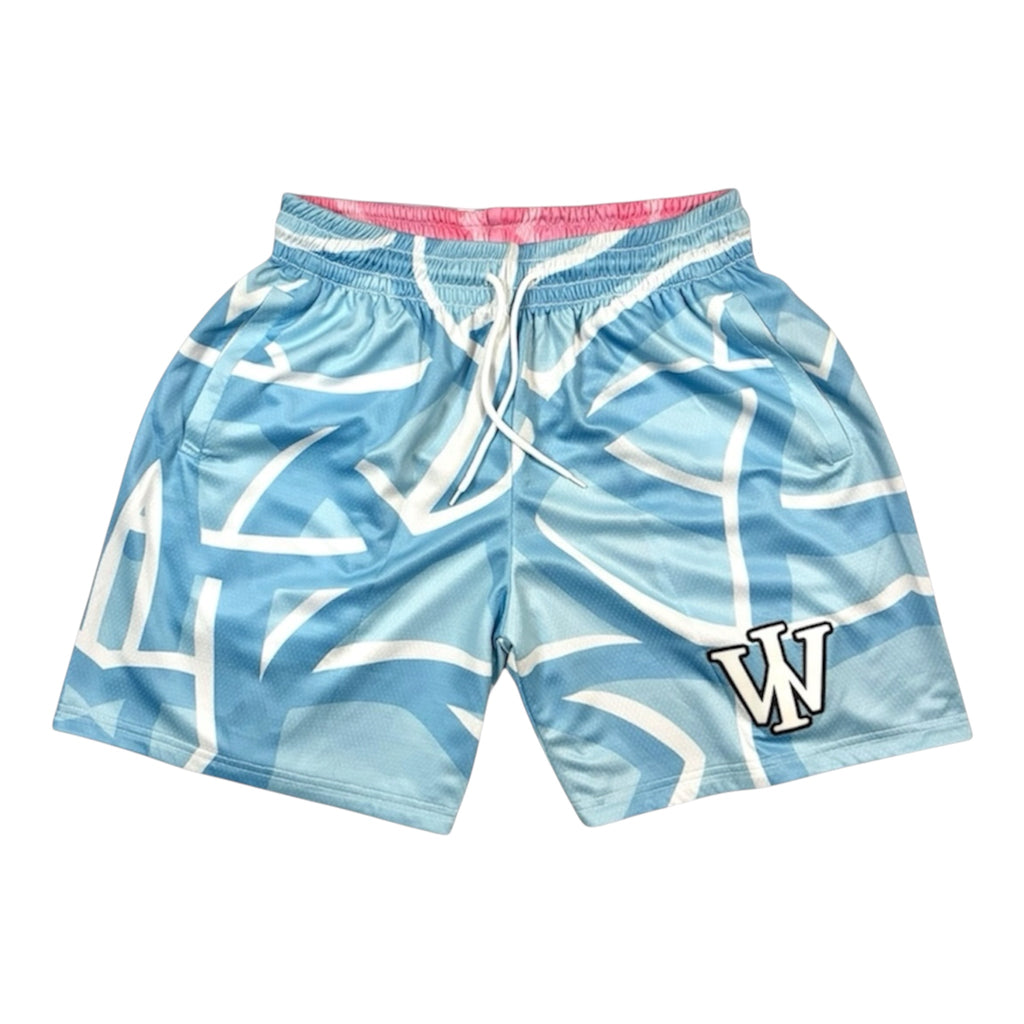 PINK & BLUE REVERSIBLE SHORTS