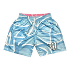PINK & BLUE REVERSIBLE SHORTS