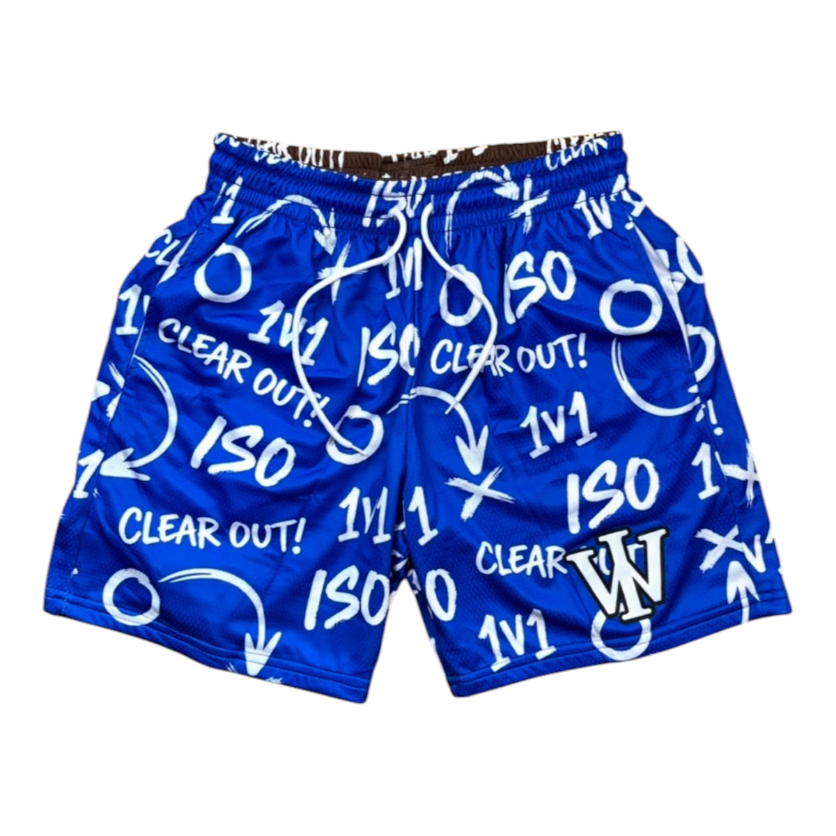 BROWN & DARK BLUE ISO REVERSIBLE SHORTS