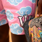 PINK & BLUE CLOUD REVERSIBLE SHORTS