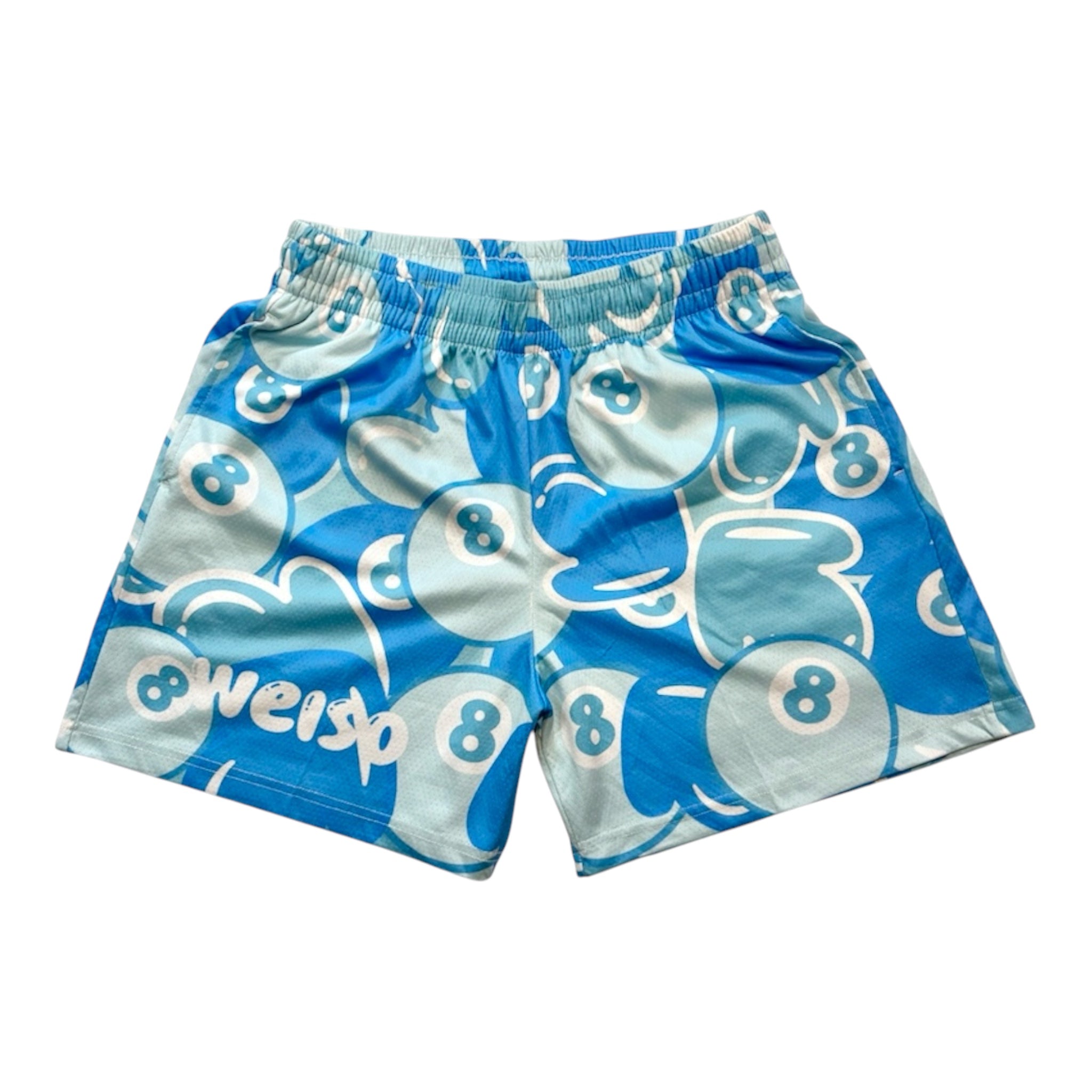 BLUE 8 BALL SHORTS