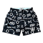 BLACK & WHITE ISO REVERSIBLE SHORTS