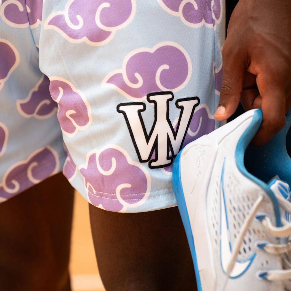 PURPLE & BLUE CLOUD REVERSIBLE SHORTS
