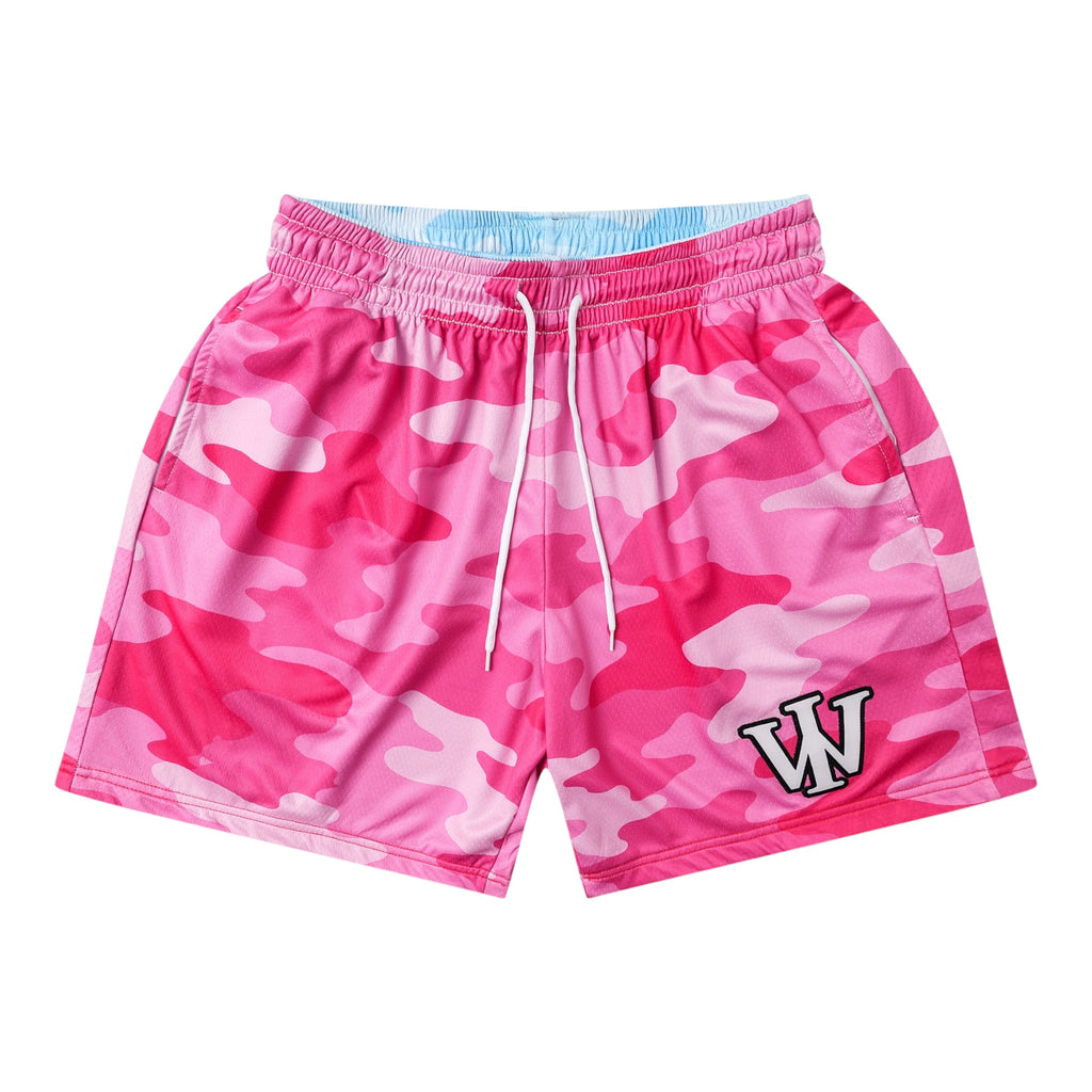 BLUE & PINK CAMO REVERSIBLE SHORTS