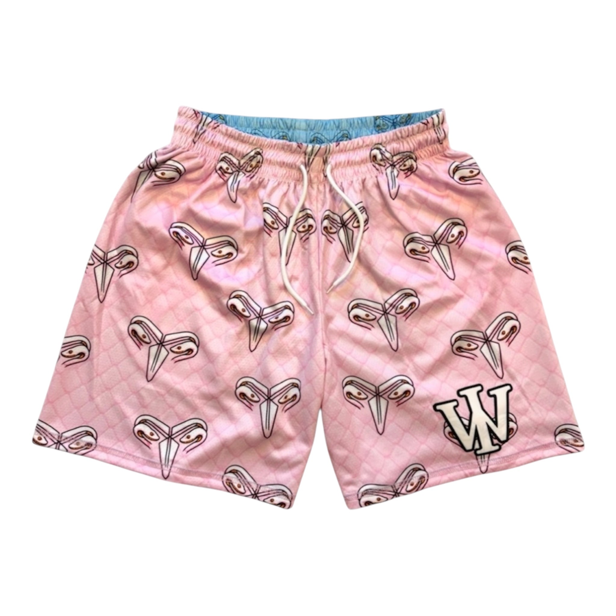 PINK & BLUE MAMBA REVERSIBLE SHORTS