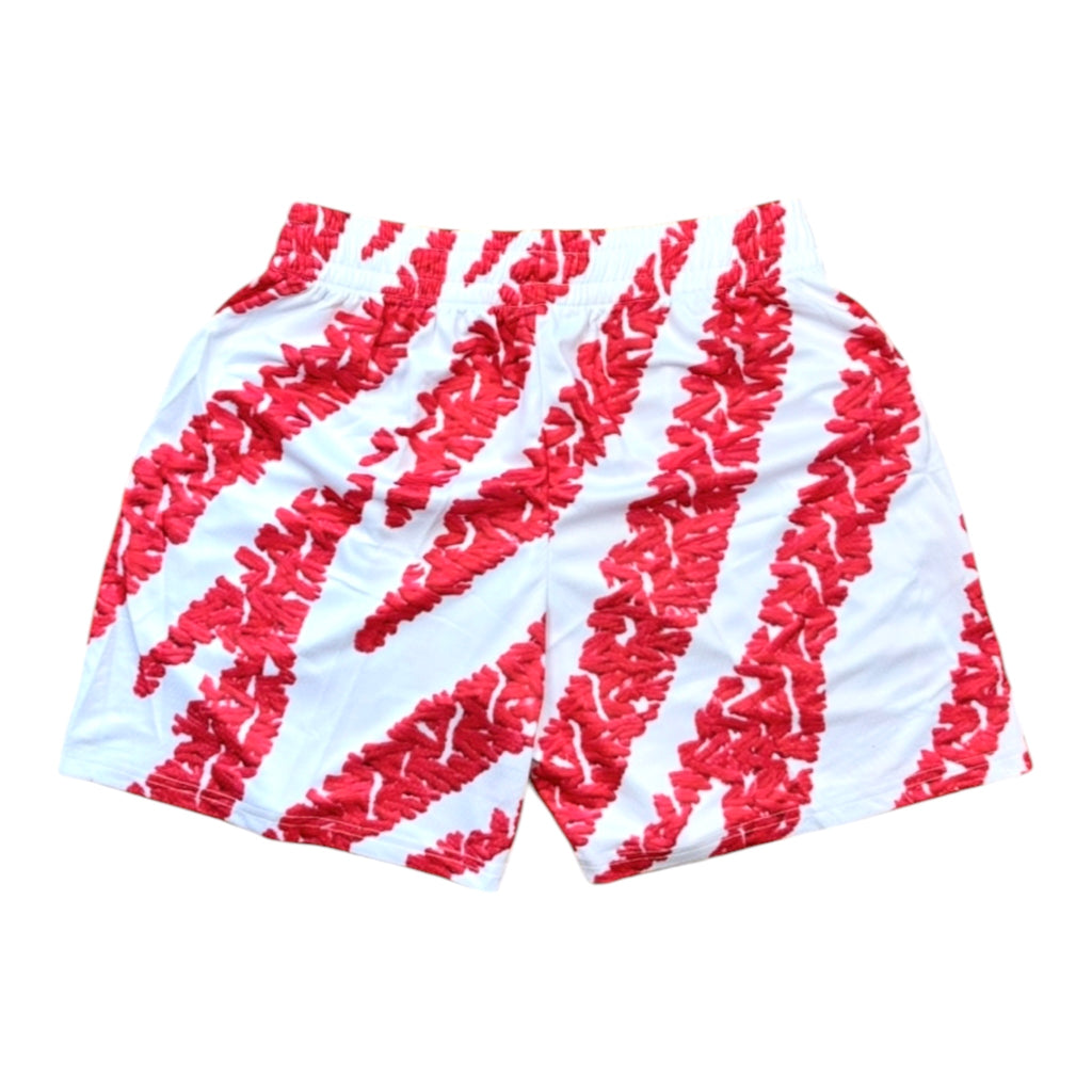 CRIMSON STRIPE SHORTS