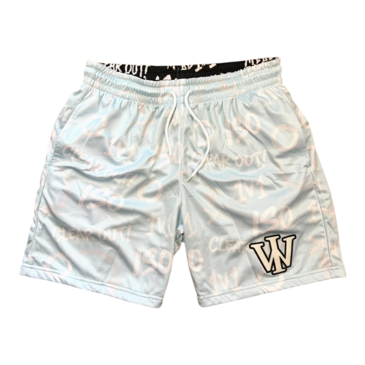 BLACK & WHITE ISO REVERSIBLE SHORTS