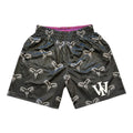 BLACK & PURPLE MAMBA REVERSIBLE SHORTS