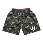 BLACK & PURPLE MAMBA REVERSIBLE SHORTS