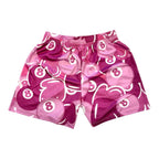PURPLE 8 BALL SHORTS