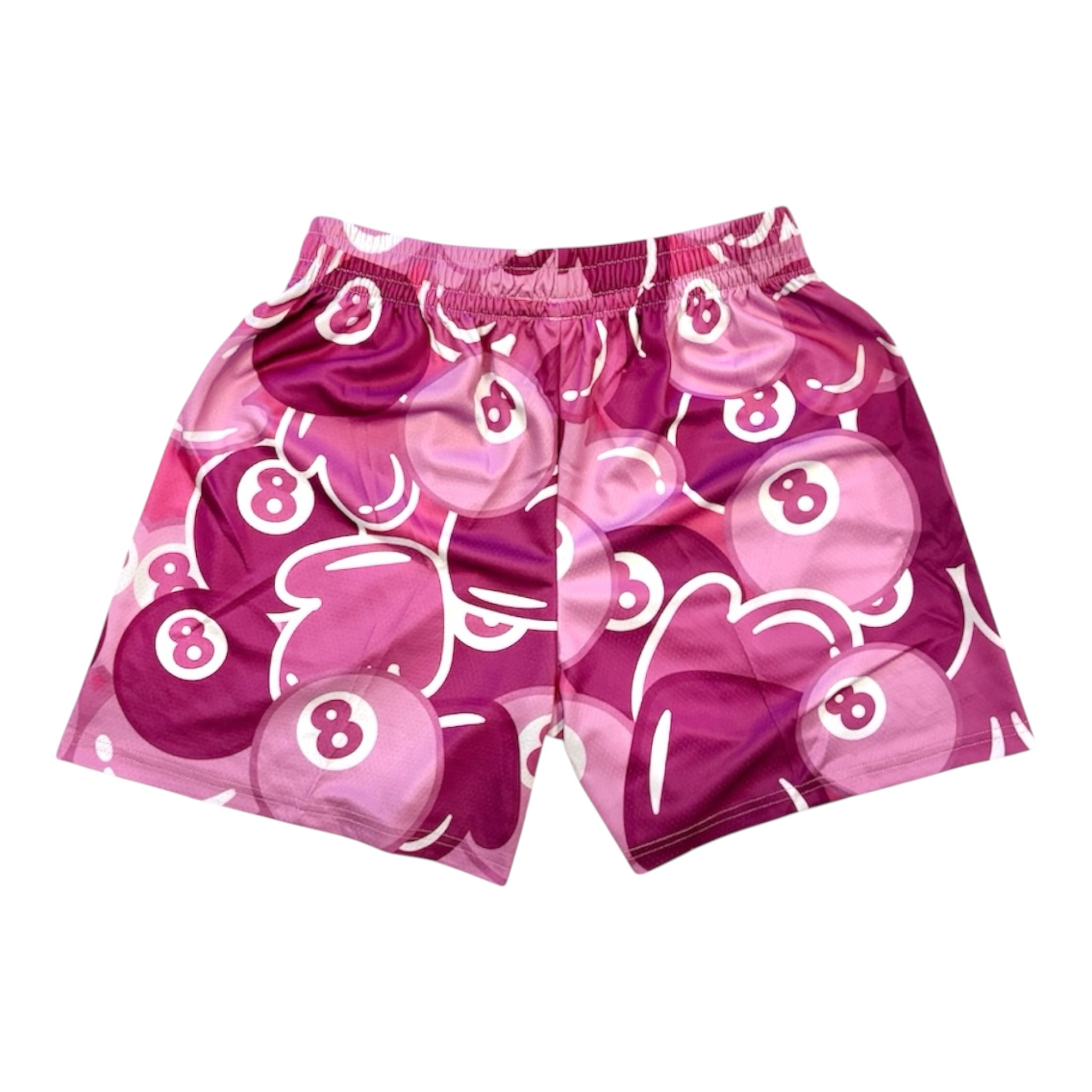 PURPLE 8 BALL SHORTS