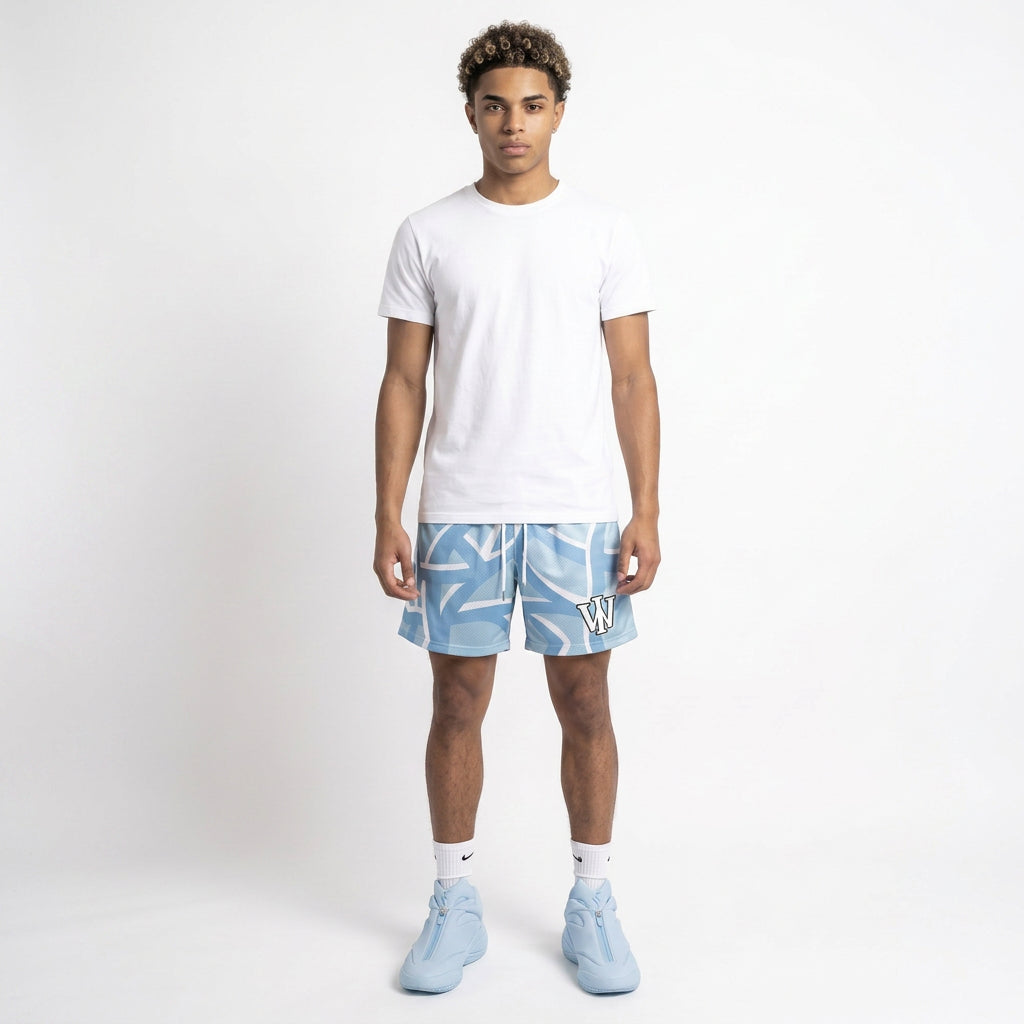 PINK & BLUE REVERSIBLE SHORTS