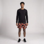 BLACK & RED CLOUD REVERSIBLE SHORTS